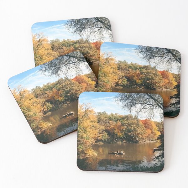 Item preview, Row boat in Central Park in the fall designed and sold by Laurence Bruneau.