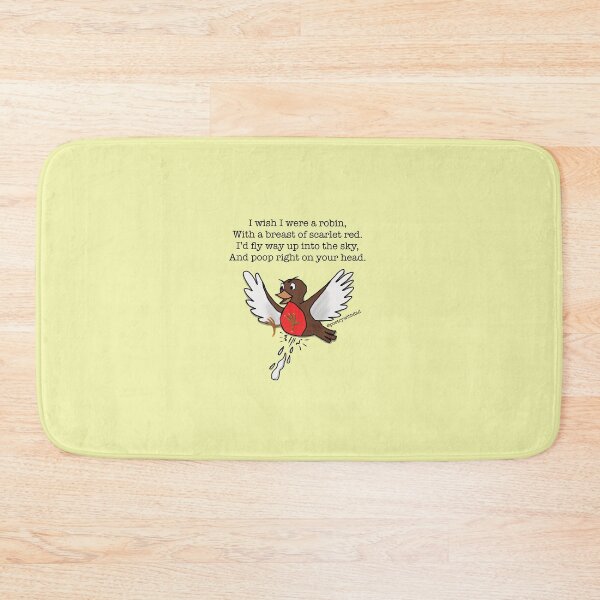 Item preview, Pooping Robin designed and sold by poetrywithdad.
