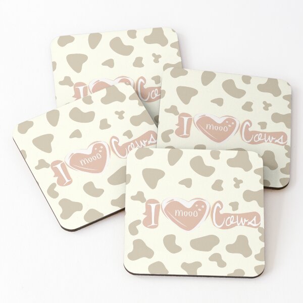 Item preview, I LOVE COWS text with cow spots and a mooo in a heart shape  designed and sold by Moniquitoth.