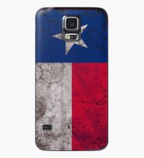 Funda/vinilo para Samsung Galaxy Bandera vertical del estado de Texas de la vendimia