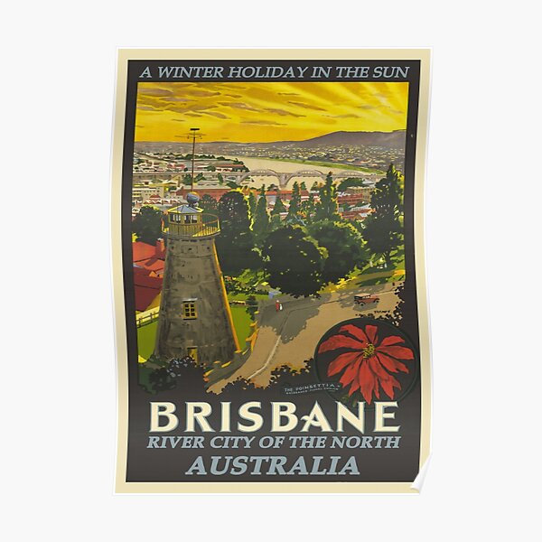 Brisbane Travel Poster