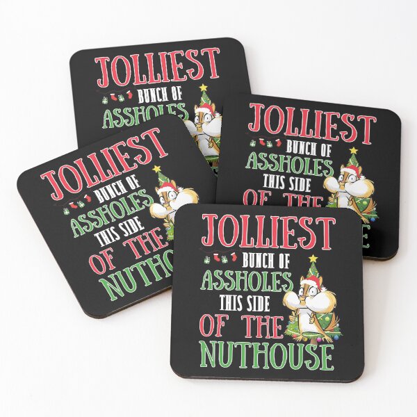 Item preview, Jolliest bunch of assholes this side of the nuthouse! Funny | witty christmas vacation design designed and sold by HROC.