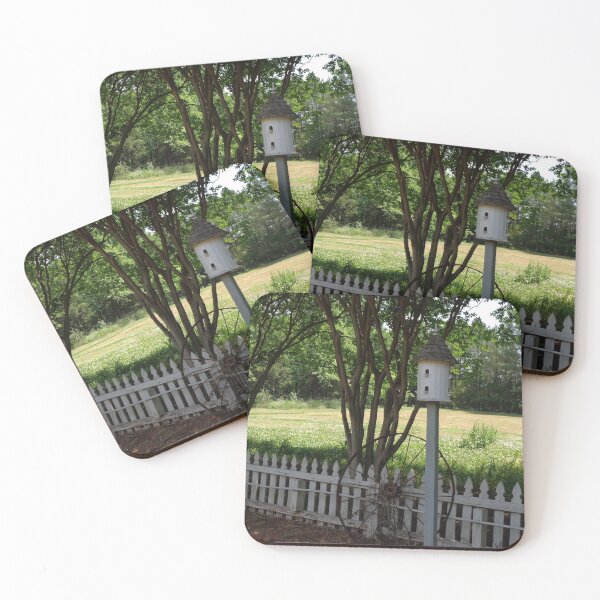 Item preview, Birdhouse Along a Fence designed and sold by GardenArtworks.