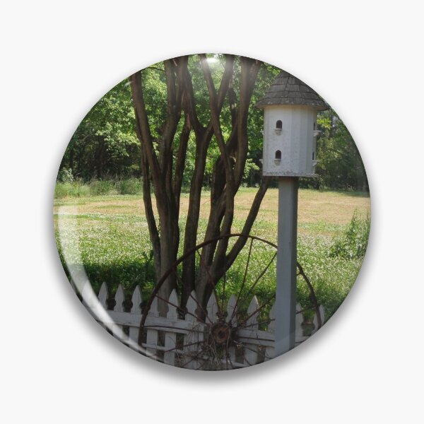Item preview, Birdhouse Along a Fence designed and sold by GardenArtworks.
