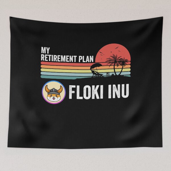 Item preview, Floki Inu Crypto Floki Coin My Retirement Plan Cryptocurrency Blockchain Wallet designed and sold by EmmaRichardso.
