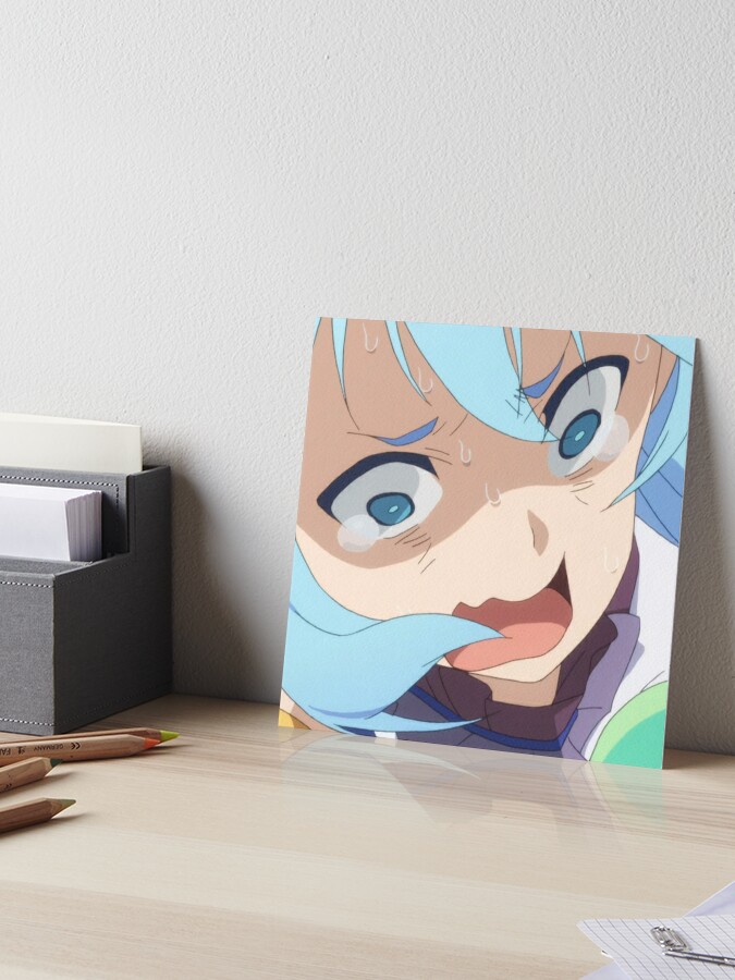 AI Art LoRA Model: Aqua crying/begging anime meme