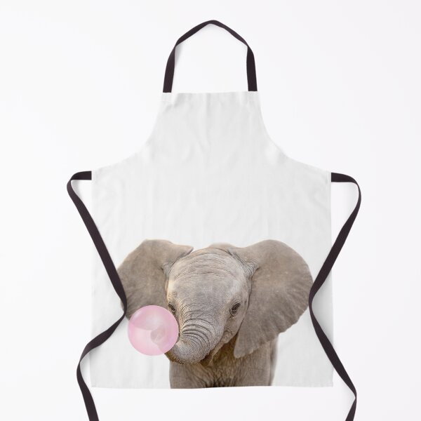 Item preview, Baby Elephant Blowing Bubble Gum Pink by Zouzounio Art designed and sold by zouzounioart.