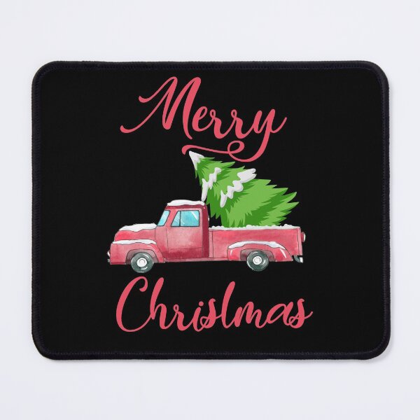 Item preview, Merry Christmas Buffalo Truck Tree Red designed and sold by Bouchfashions.