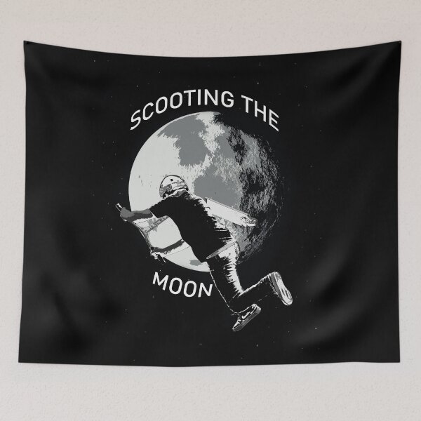 Item preview, Scooting the Moon - Stunt Scooter Rider designed and sold by NaturePrints.