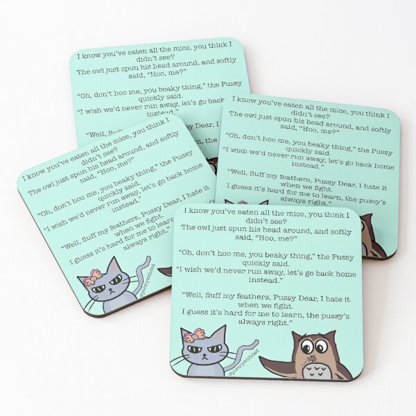 Item preview, Owl and the Pussycat designed and sold by poetrywithdad.