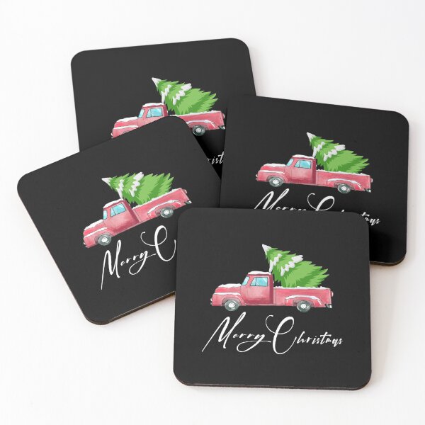 Item preview, Merry Christmas Buffalo Truck Tree Red designed and sold by Bouchfashions.