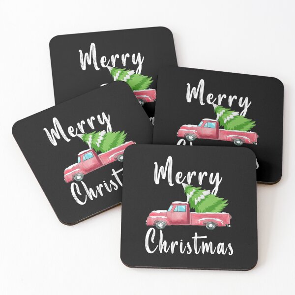 Item preview, Merry Christmas Buffalo Truck Tree Red designed and sold by Bouchfashions.
