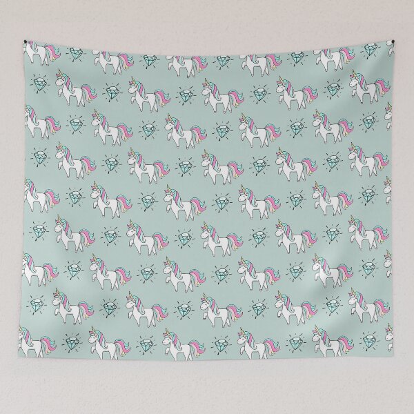 Item preview, Hand drawn unicorn and diamond designed and sold by LarinaBeauty.