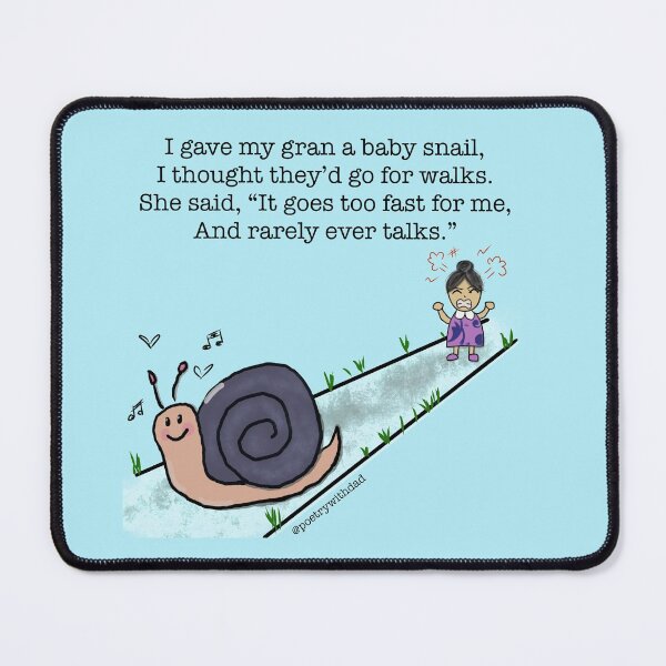 Item preview, Baby Snail Goes on a Walk designed and sold by poetrywithdad.