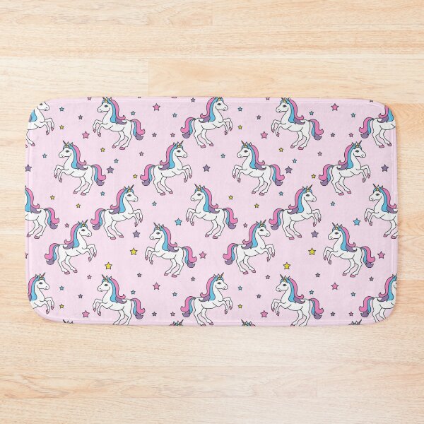 Item preview, Cute unicorns on pink background designed and sold by LarinaBeauty.