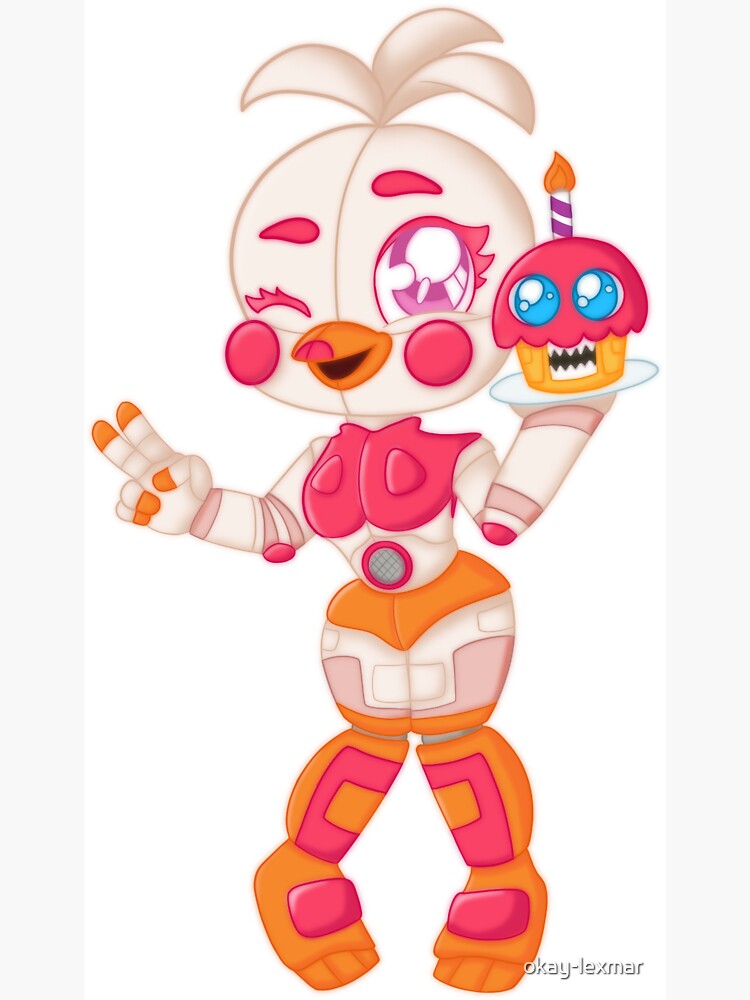 Chibi Funtime Chica Magnet for Sale by okay-lexmar