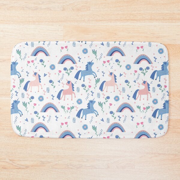 Item preview, Cute unicorns on floral background designed and sold by LarinaBeauty.