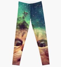 Space cat dj Leggings