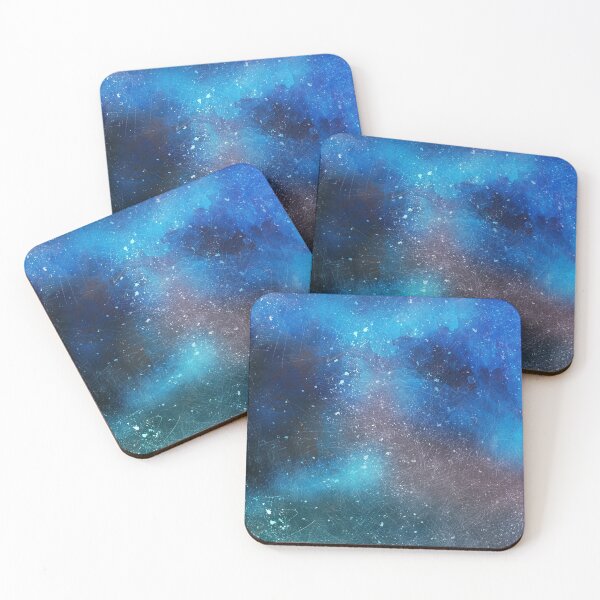 Item preview, Blue galaxy abstract painting designed and sold by RafaelLima7.