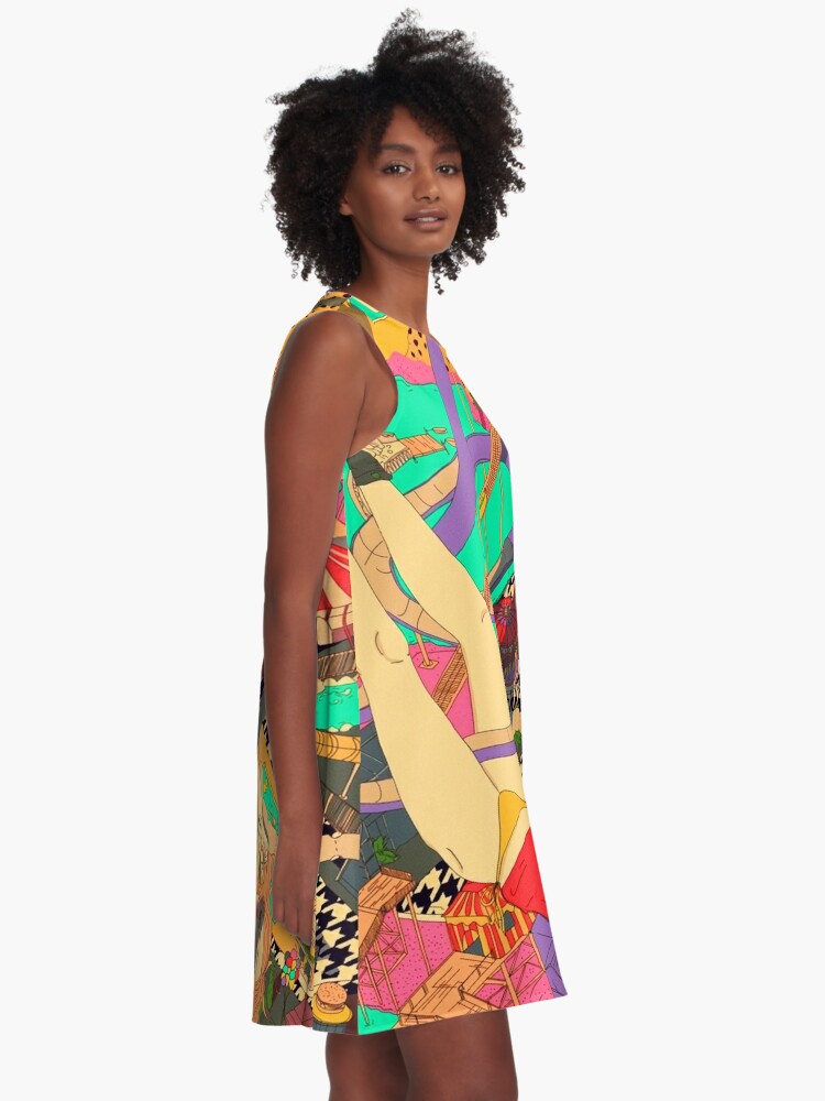 Roller coaster A Line Dress