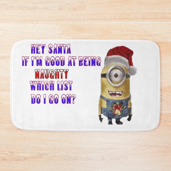 Item preview, Minion Naughty Or Nice designed and sold by WillowsWardrobe.