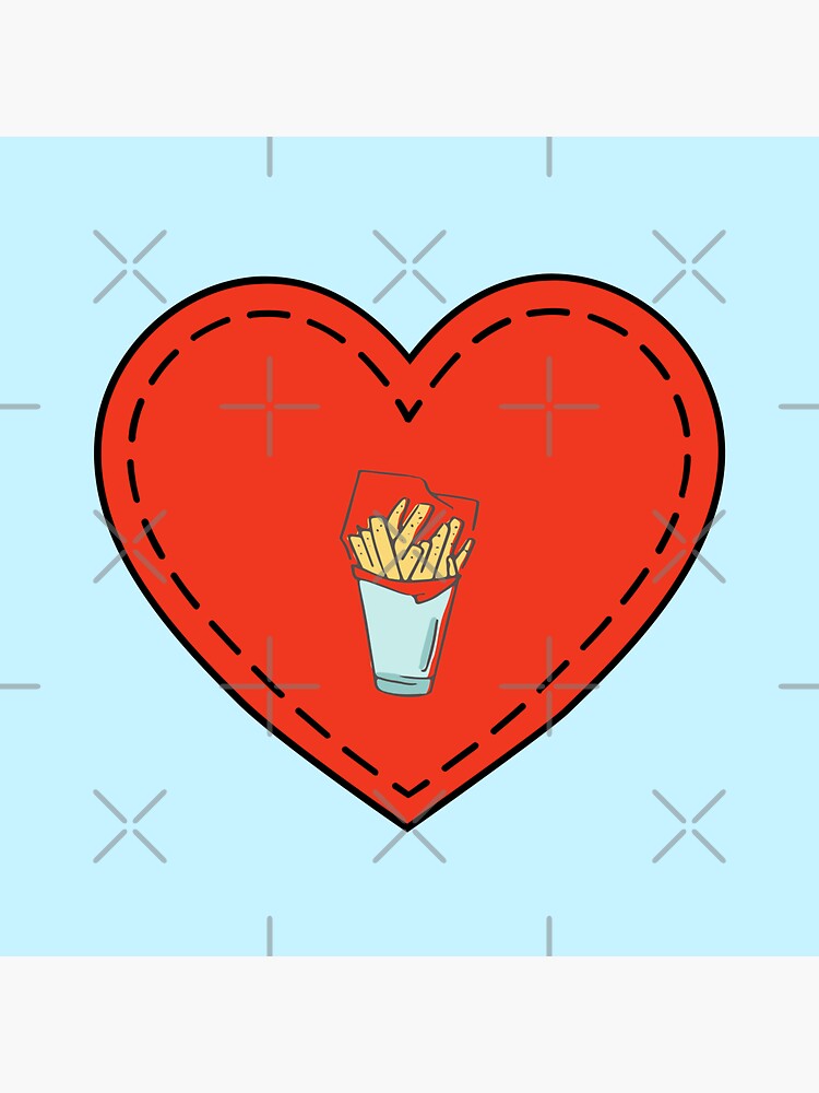 "Hot Chips" Sticker by SimpleLee Redbubble