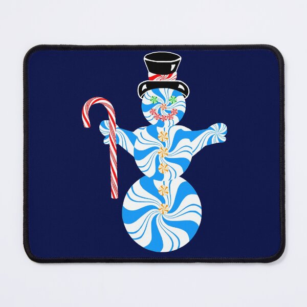 Item preview, Blue Peppermint Snowman with Candy Cane designed and sold by Deborah Camp.