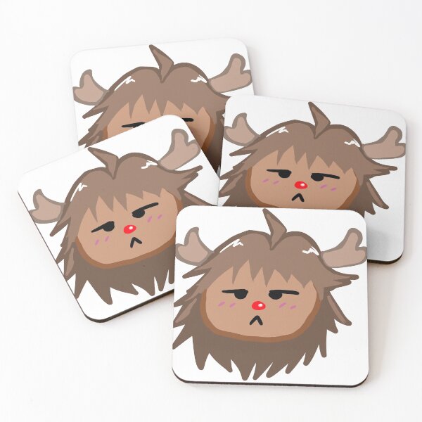 Item preview, Grumpy red nose reindeer Yucca designed and sold by Junpeiberry.