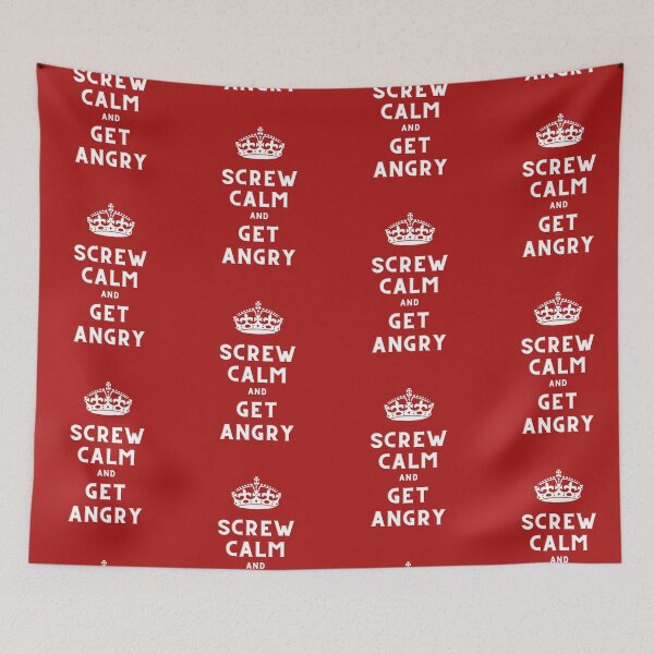 Item preview, Screw calm and get angry t-shirt, Sarcastic saying, Funny t-shirt, Sarcastic shirt, Keep Calm and carry on, Gift for her, Gift for him, Funny apron, Funny phone case, Gift for mom designed and sold by Auntbee63.