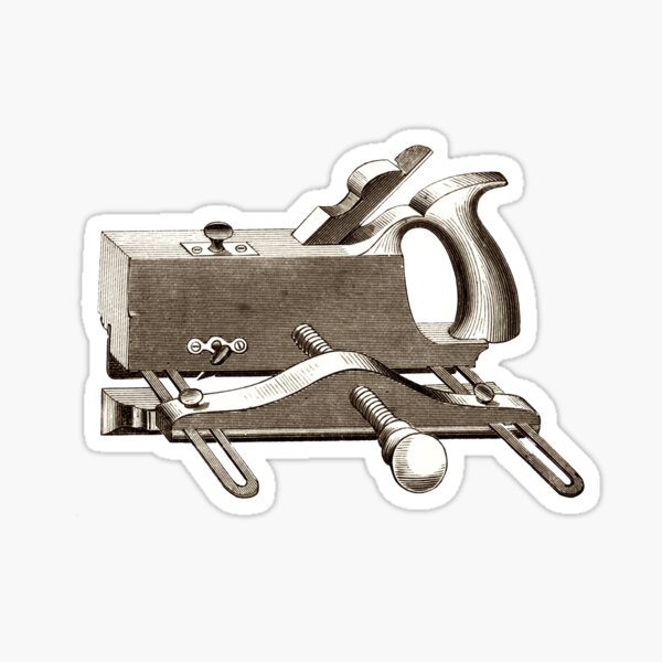 Chapin - Rust Patent Plow Plane Sticker