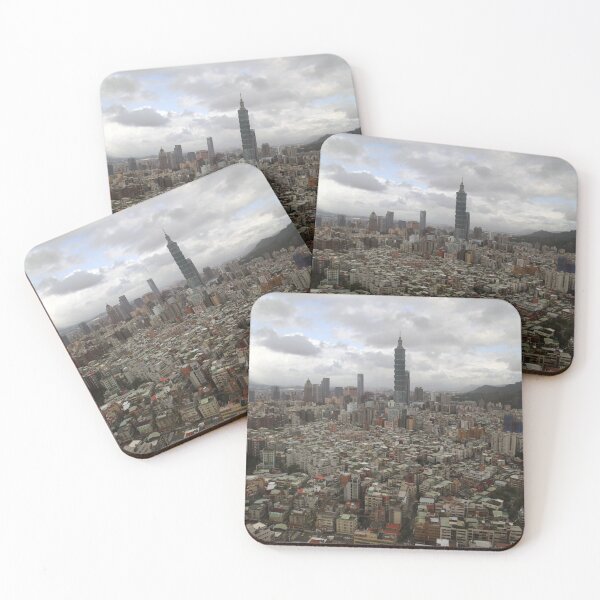 Item preview, Taipei city and Taipei 101 Taiwan from the air designed and sold by photoslot.