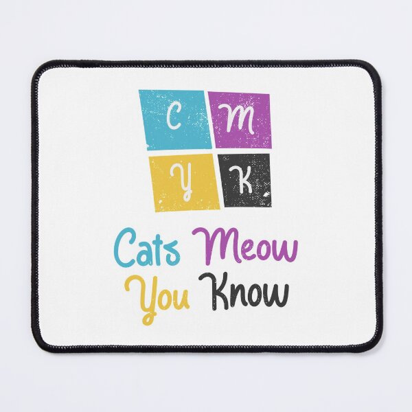 Item preview, CMYK Colors Cat Joke designed and sold by Creatively Torn.