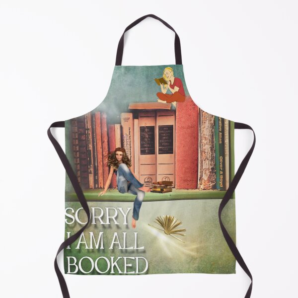 Item preview, Sorry I Am All Booked Saying of Two Women Sitting Reading Relaxing Having Me-time designed and sold by Hanlar.