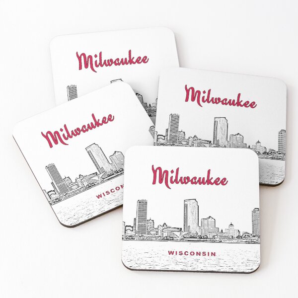 Item preview, Milwaukee, Wisconsin - Milwaukee Skyline and Landmarks designed and sold by leemcnut.