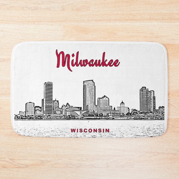 Item preview, Milwaukee, Wisconsin - Milwaukee Skyline and Landmarks designed and sold by leemcnut.