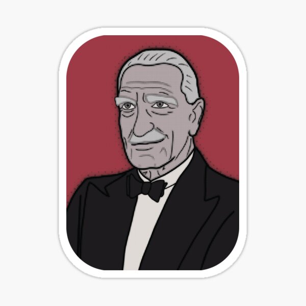 Old Hollywood Character - C Aubrey Smith Sticker