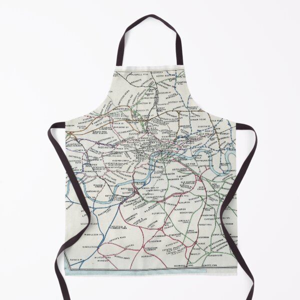 Item preview, Vintage London Railway Map designed and sold by royalblewitup.