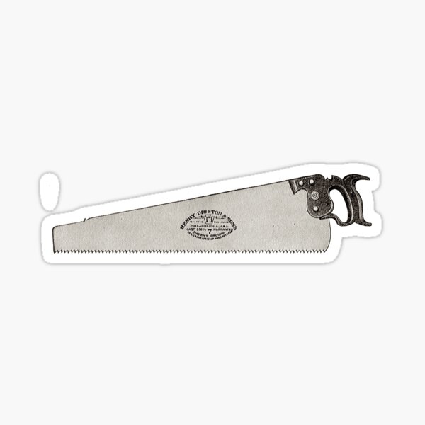 The Disston D-7 Hand Saw Sticker