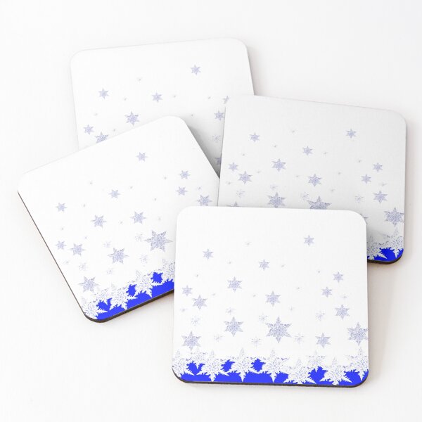 Item preview, FIRST SNOWFALL SNOWFLAKES ABSTRACT ART designed and sold by sharlesart.