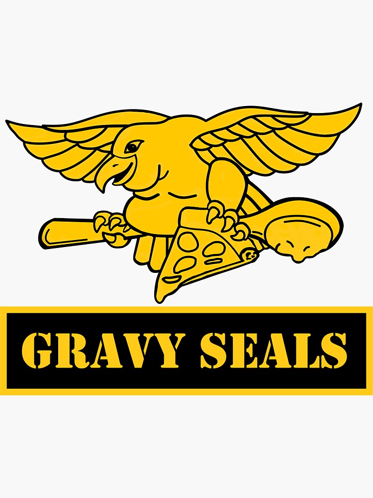 "Gravy seals" Sticker for Sale by Possumpouch12 Redbubble