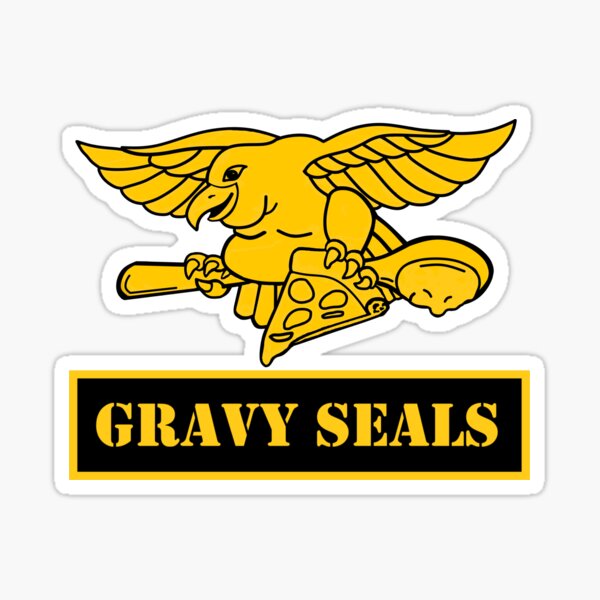 "Gravy seals" Sticker for Sale by Possumpouch12 Redbubble