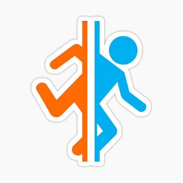 Portal silhouette Sticker