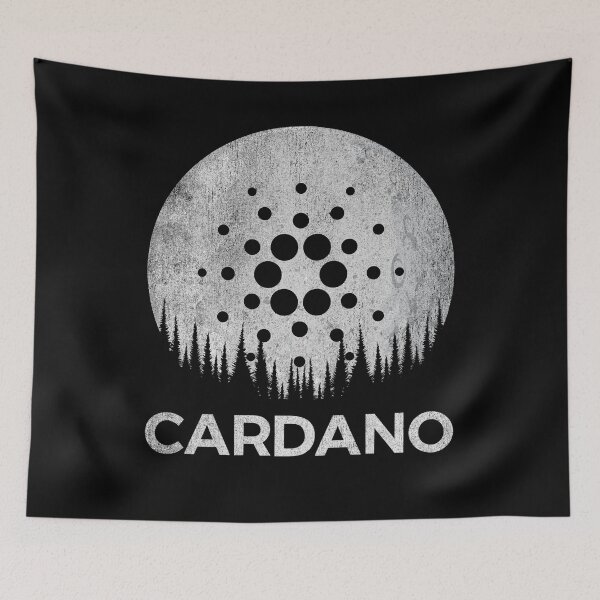 Item preview, Vintage Cardano Crypto To The Moon Cryptocurrency Blockchain Wallet designed and sold by EmmaRichardso.