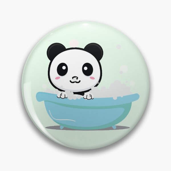 Item preview, Kawaii Panda In Bath Tub Cute Blushing Animal  designed and sold by Simplyy  Unique.