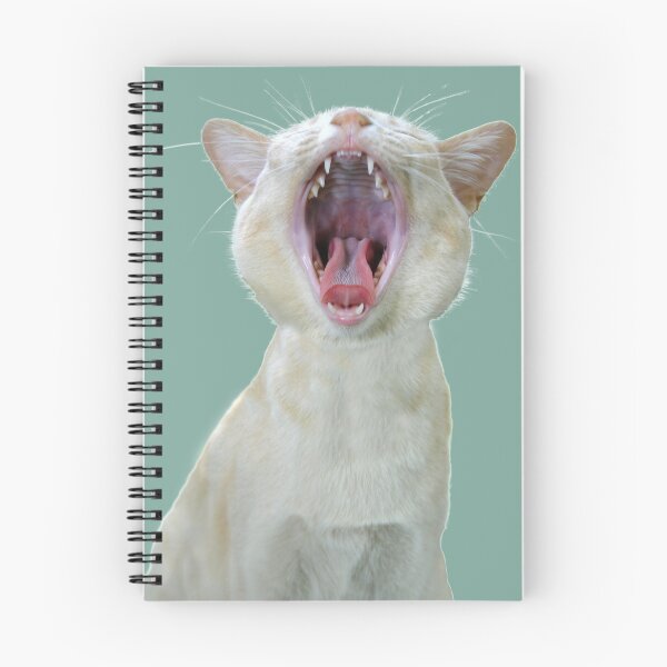 Item preview, Yawning cat designed and sold by Jenny Setchell.