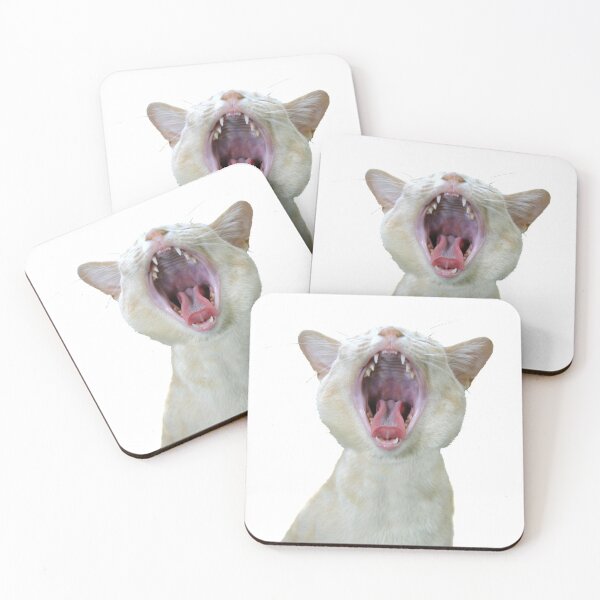 Item preview, Yawning cat designed and sold by Jenny Setchell.