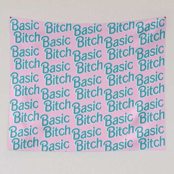 Item preview, Basic Bitch Blue & White designed and sold by peakednthe90s.