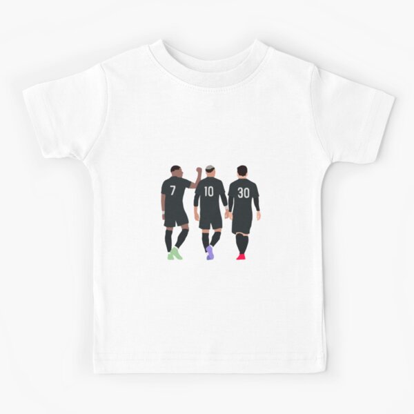 "Messi Neymar France Football Players Trio MMN" Kids TShirt for Sale