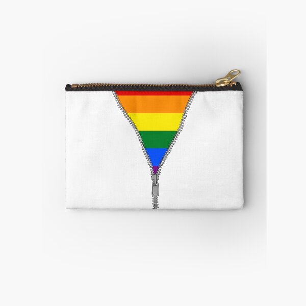 Item preview, Unzipped Pride Flag (white bg) designed and sold by callboxkat.
