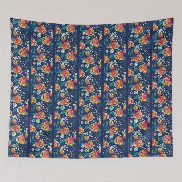 Item preview, Funny Vintage Flower Pattern, Fall Lovers    designed and sold by Timmarshall.